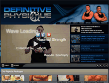 Tablet Screenshot of definitivephysique.co.uk